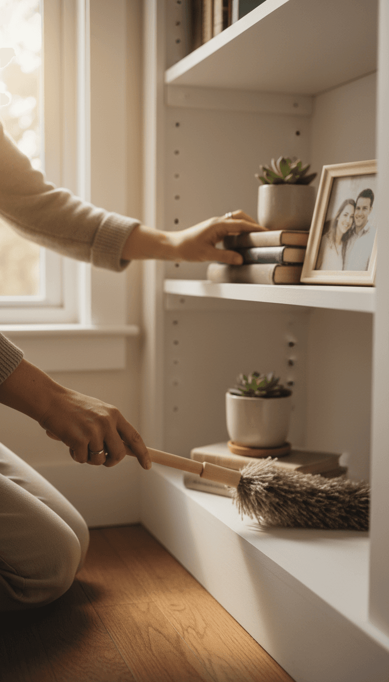 Light household help and home organization support provided by HomeHeart Companions